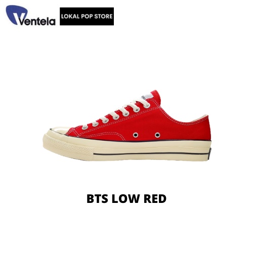 Sepatu Ventela BTS Low Red - Ventela Shoes Original