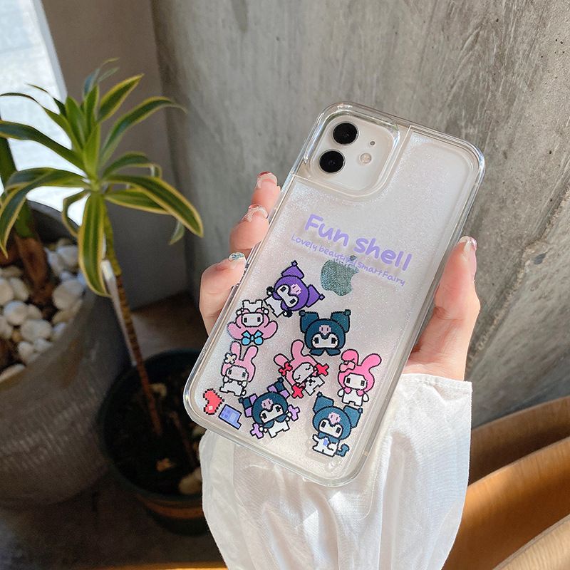 FH25 Hello Kitty Casing Case Air water glitter for Iphone 13 Pro Max