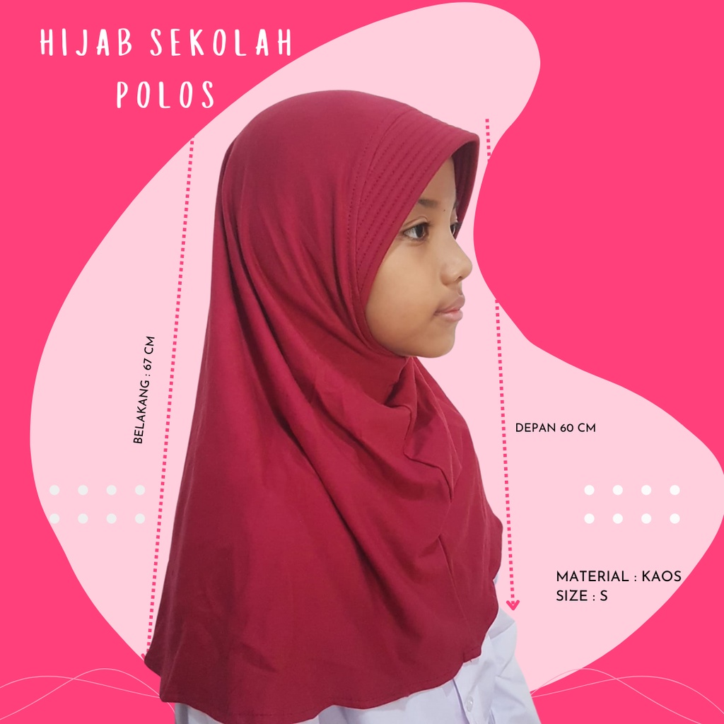 Hijab anak sekolah I Jilbab serut anak