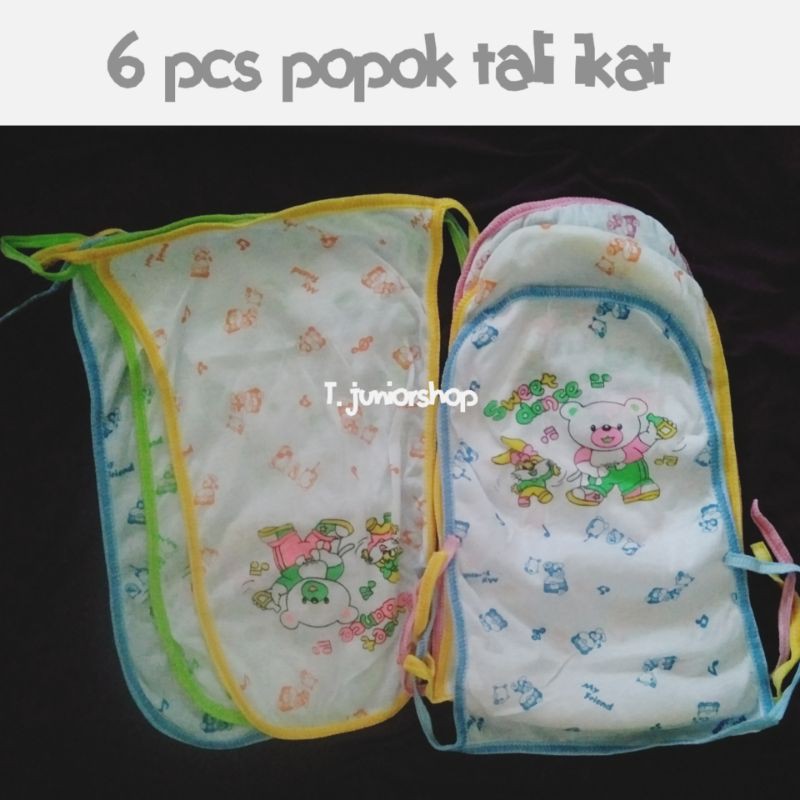 6 pcs Popok bayi ikat /popok tali bayi ikat/perlenglapan bayi baru lahir