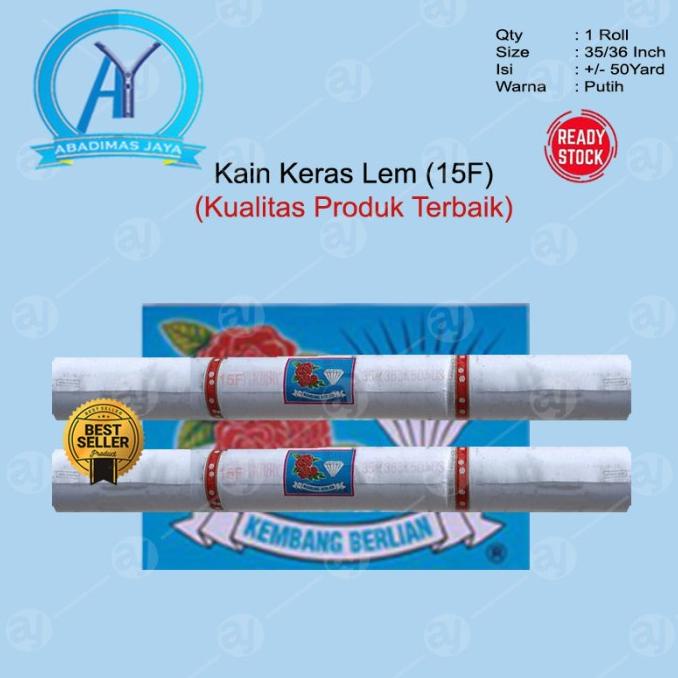 kain keras kertas lem tipis 25F dan 15F