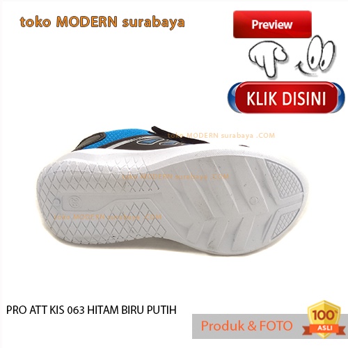 PRO ATT KIS 063 V HITAM BIRU PUTIH sepatu anak sepatu sneakers kets