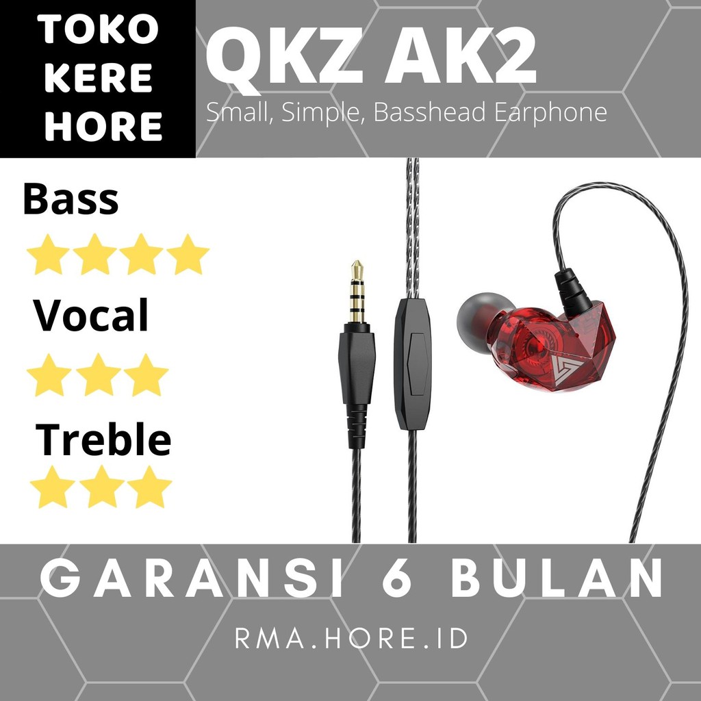 [Dikirim dari Jakarta] QKZ AK2 Earphone with mic