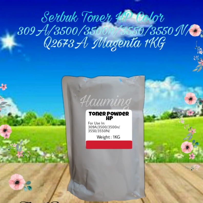 Serbuk Toner Refill Powder Bubuk HP 309A 3500 3500N 3550 3550N Q2673A Magenta 1kg