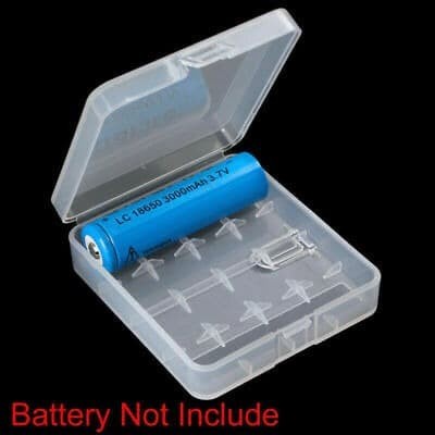 Case 4 Slot 18650 Battery box tempat kotak baterai batre Premium Quality