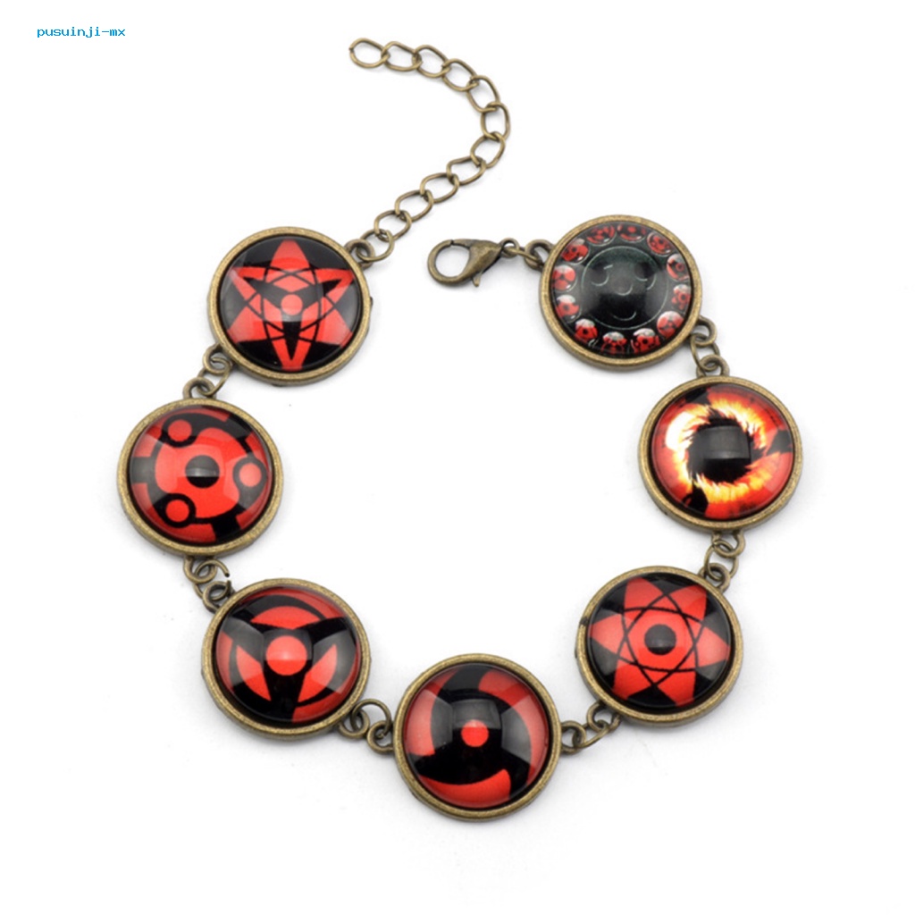 Gelang Rantai Adjustable Desain Anime Naruto Sharingan Eye Untuk Pria Dan Wanita