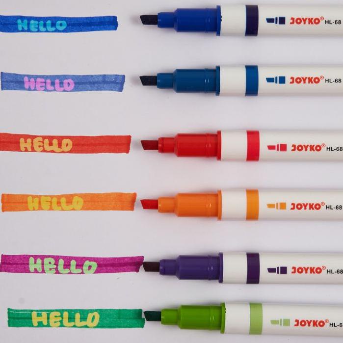 

TREN MASA KINI ♔ Magical Highlighter Penanda Berwarna HL-68-6 1 Set 6 Pcs Warna!!