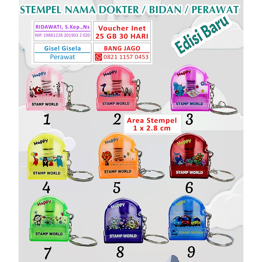 

HJK Stempel Otomatis Design Custom 1 warna