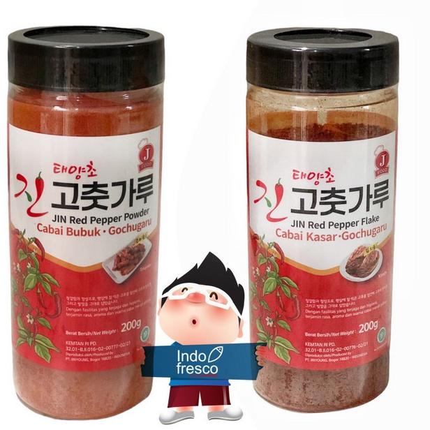 

Jin Red Pepper- Gochugaru- Bubuk Cabai 200 g