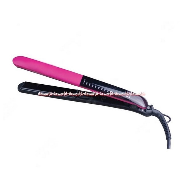 Klaz Straightener Hair Alat Catok Slim Alat Pelurus Rambut Praktis Black Pink Klas Catokan Rambut Klaz Slim Ionic &amp; Ceramic