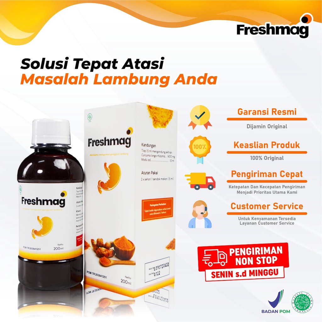 Paket Sembuh Freshmag 2 Botol - Madu Herbal Fresh Maag Mag Atasi Infeksi &amp; Asam Lambung Maag Kronis Perlancar Saluran Pencernaan Penambah Nafsu Makan Isi 200ml