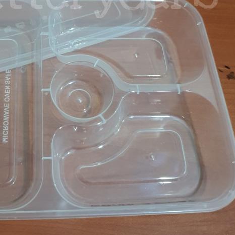 ✵ Thinwall Bento 3 Sekat Kotak Makan Plastik Lunch Box Katering Catering ▼