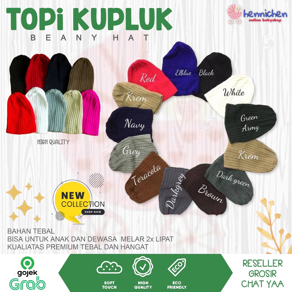 Kupluk Anak Kupluk Dewasa / Beany Hat / Kupluk Rajut / Topi Anak / BEanie