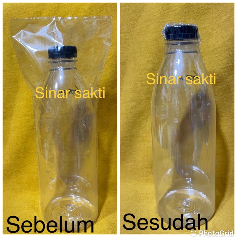plastik segel botol cantik / segel plastik botol 600ml 350ml / plastik segel shrink