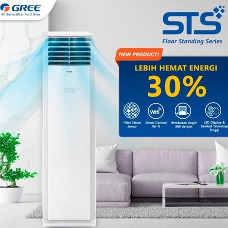 AC Gree Floor Standing 2 PK 18STS 1 Phase