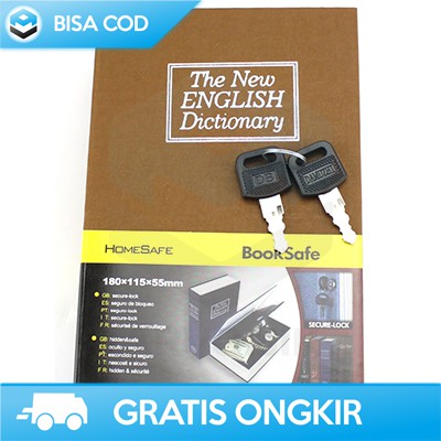 BRANKAS BUKU KAMUS BESAR MINI SAFEBET ER567 JEWELRY STORAGE KEY LOCK