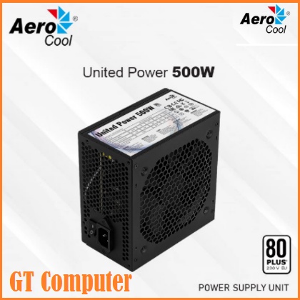 Aerocool United Power 500W - 500 Watt 80 PLUS White Gaming PSU