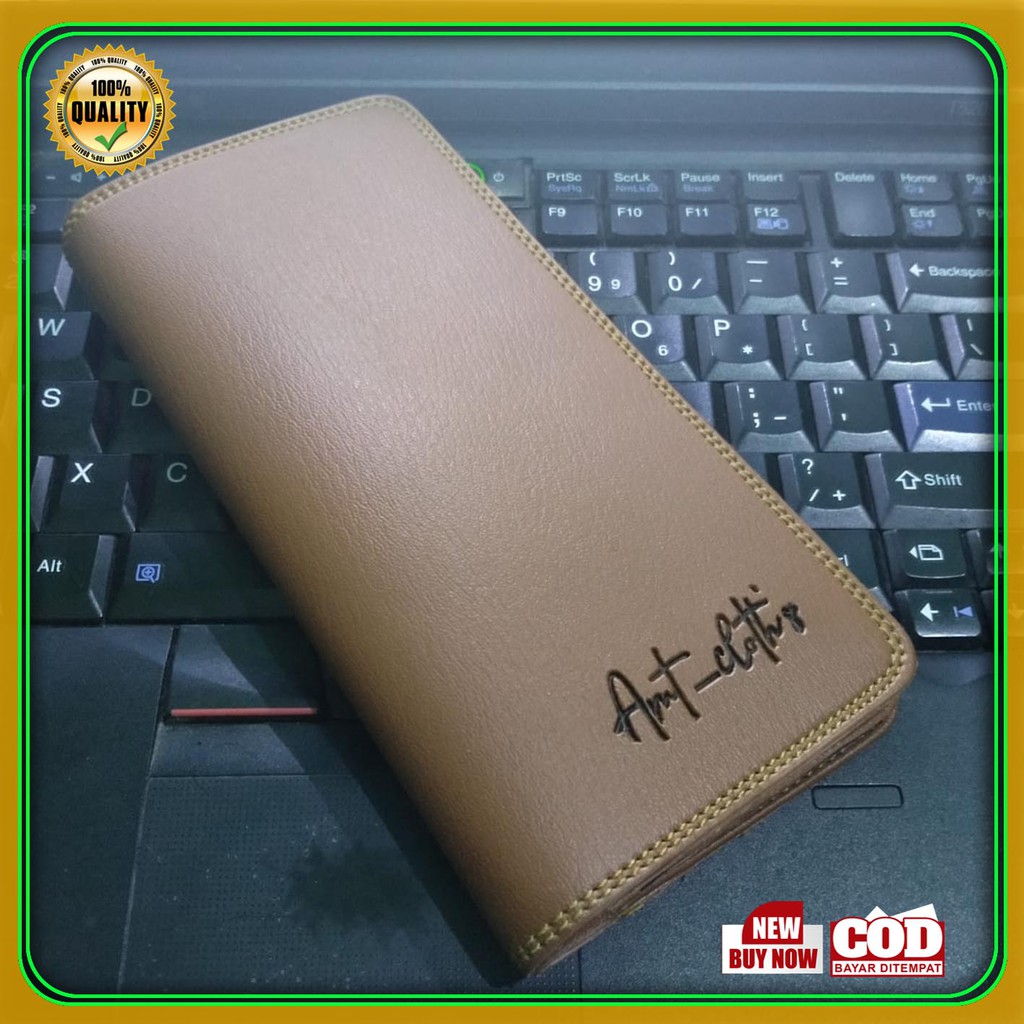 ORIGINAL Dompet Panjang Pria Sintetik PVC kasual