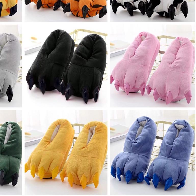 ♖ SEPATU ONESIE SANDAL RUMAH CLAW DINOSAURUS DINO ✲