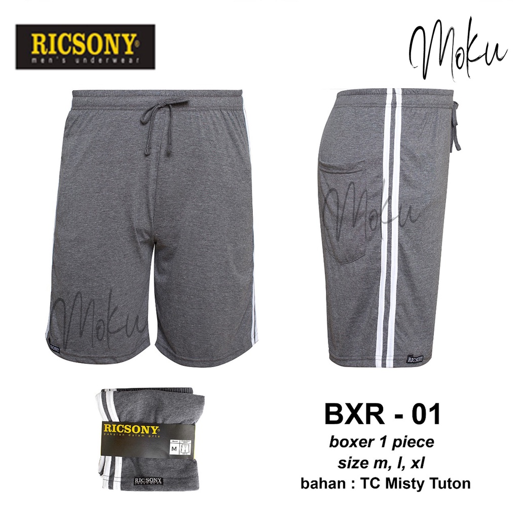 RICKSONY BXR-01 BOXER - Celana Santai Pria Boxer Ricsony BXR-01 - Men Boxer Ricsony