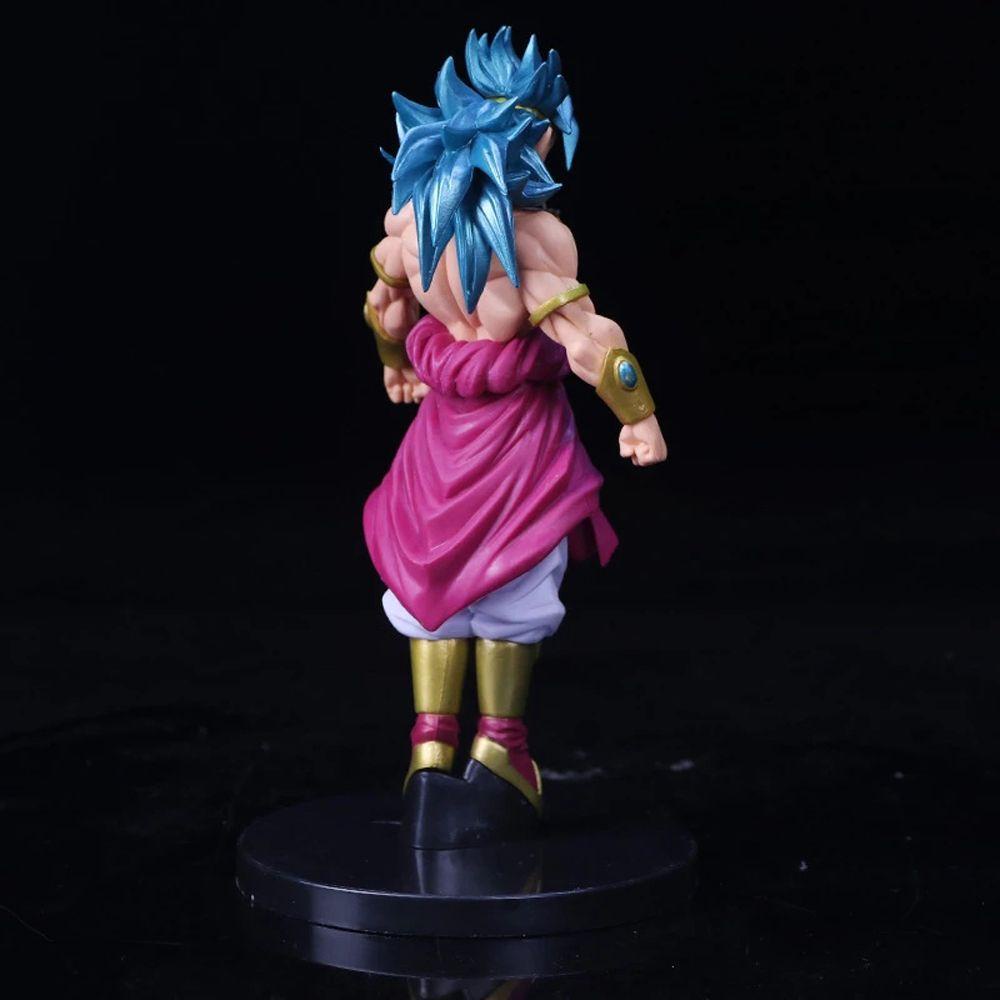 Lanfy Action Figure Untuk Anak Dekorasi Rumah DBZ Mainan Rambut Biru 22cm Budokai