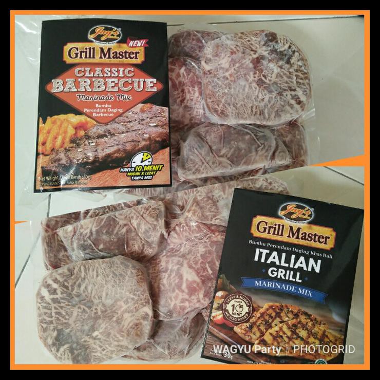 

HOT SALE Daging Sapi Steak Wagyu Paket Bumbu Marinade Murah Dropship Bandung - Italian terjamin