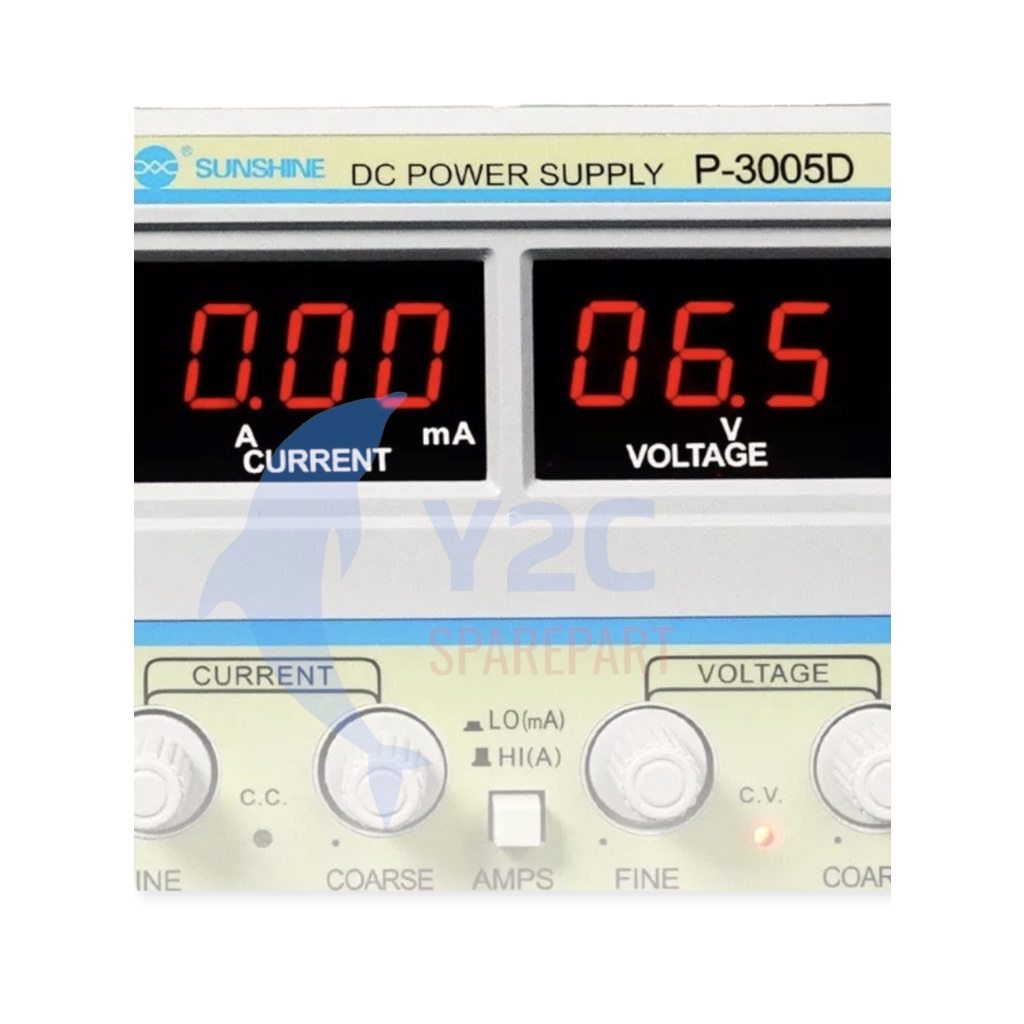 POWER SUPPLY / SUPLAY SUNSHINE P-3005D DIGITAL 5 AMPERE / ALAT SERVIS SERVICE HP LENGKAP TERLENGKAP TERMURAH