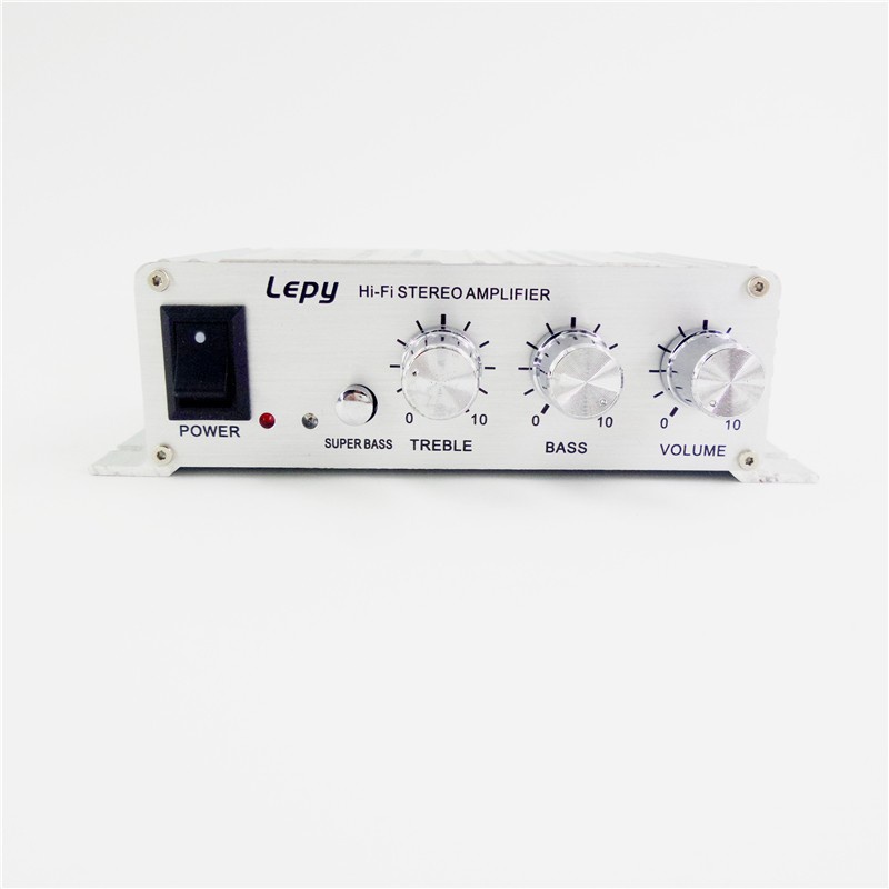 Lepy HiFi Mini Stereo Amplifier Suara Jernih Bas Booster DC 12-18V 2A