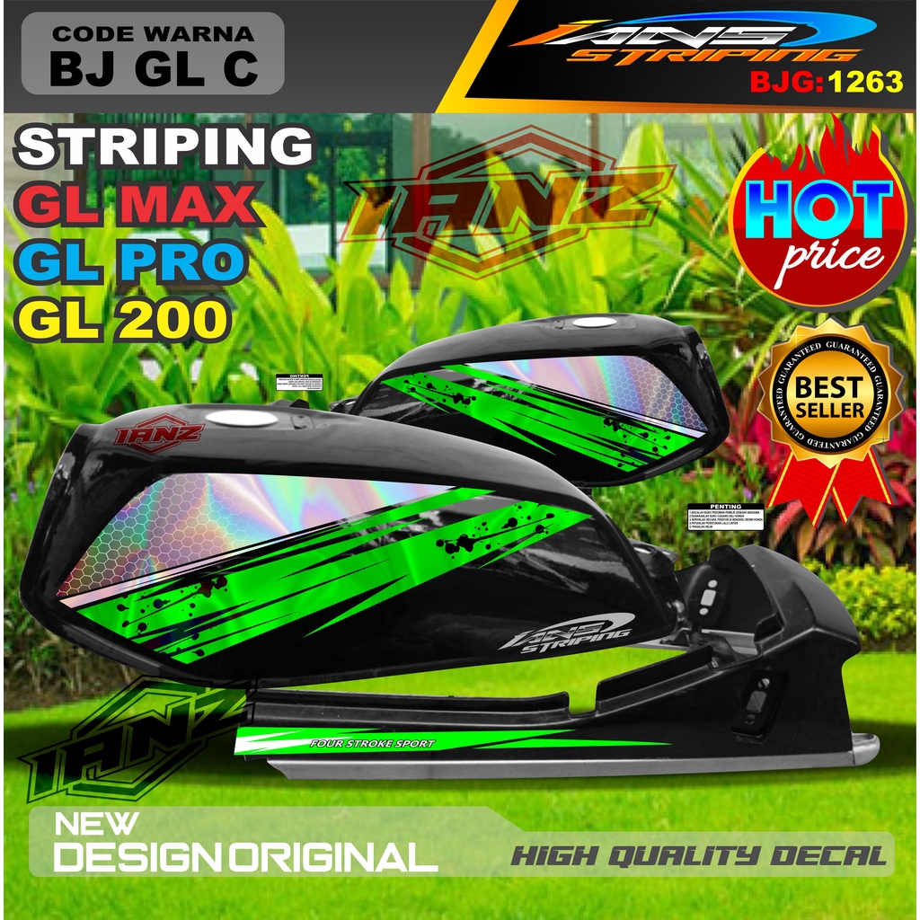 STIKER MOTOR GL PRO / STRIPING GL MAX HOLOGRAM / STIKER HOLOGRAM