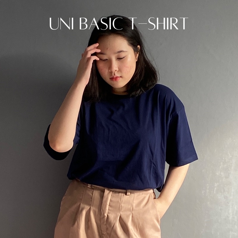 Basic T-Shirt - Kaos Polos Unisex - Tshirt Polos - Baju Kaos Polos - Kaos Polos Jumbo