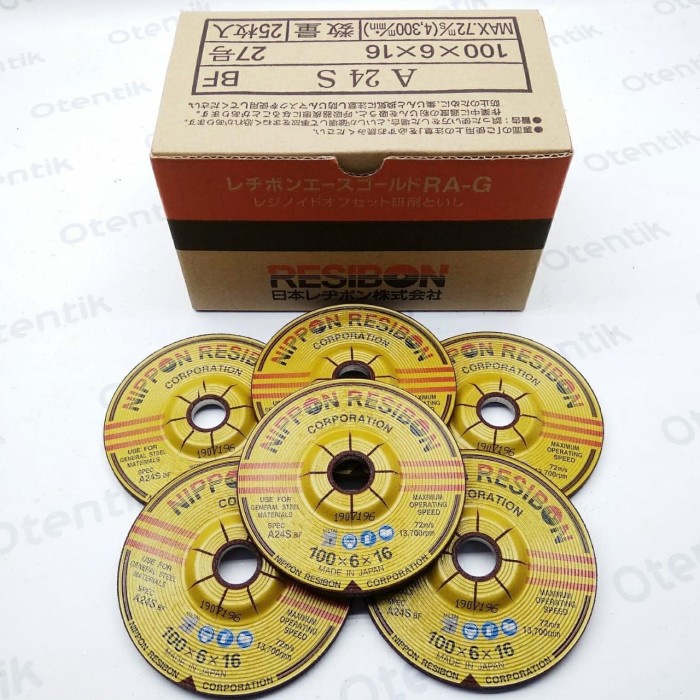 vd10485 Nippon Resibon 4 Inci X 6 Mm - Nipon Resibon Batu Gerinda Poles 4X6 2C0X1C1
