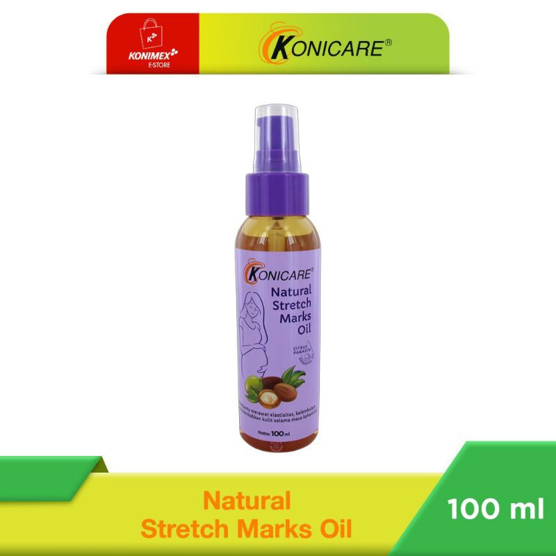 Konicare Natural Stretch Marks Oil Menjaga Elastisitas Kulit dari Stretch Marks - 100 ml