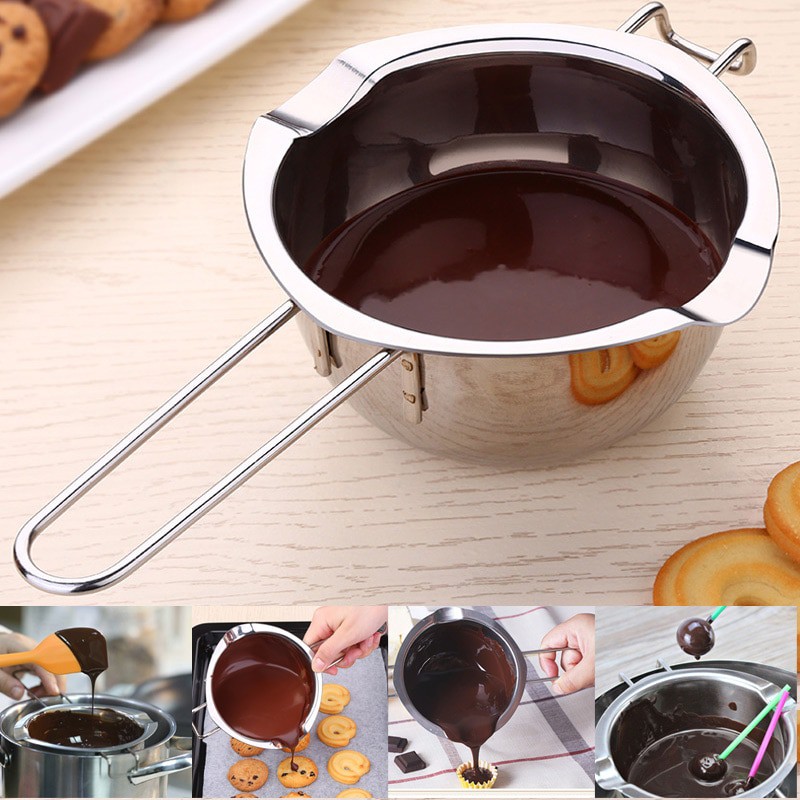 OneTwoCups Chocolate Melting Pot Pan Panci Leleh Keju Coklat Stainless