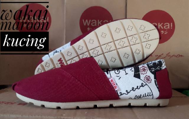 Wakai Sepatu loafer slip on pria wanita GRADE ORI