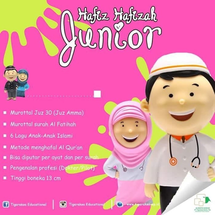 LARIS!   Hafiz Hafizah Junior AlQolam Talking Doll Boneka Al Qolam   KUALITAS OK