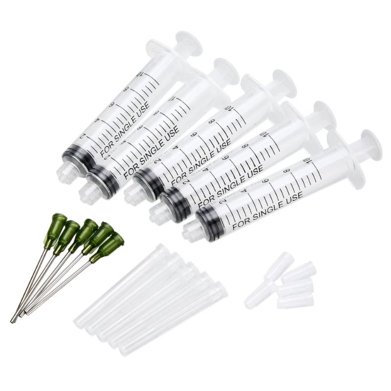

suntikan plastik 20ml printer refill parfum Syring Jarum Suntik Plastik Jarum Suntik Steril Injector Ink Cartridge Nutrisi Pengukuran Sampel Kucing Makan Aksesoris