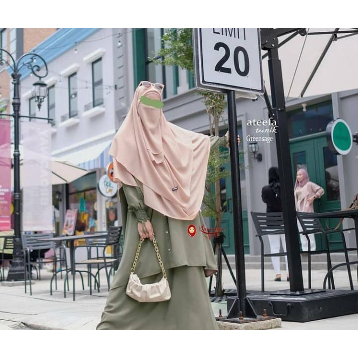 khimar instan mawar 2 layer free cadar 2 layer tali kerudung segi empat instans.hijab instan-1