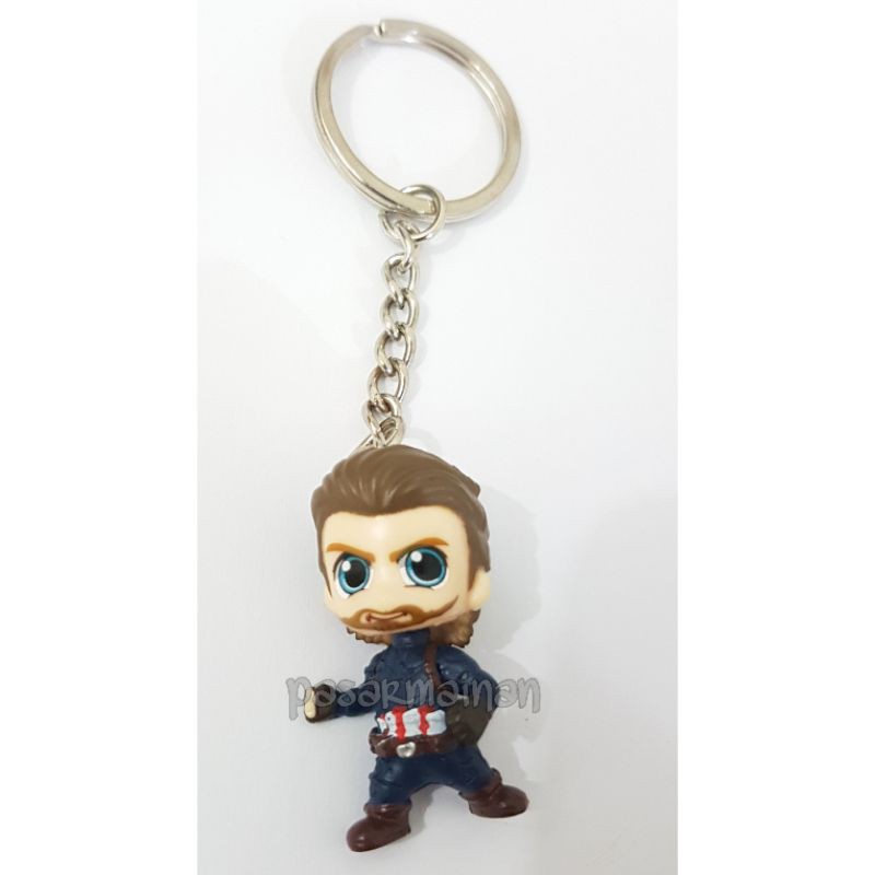 Gantungan Kunci Avengers Murah Iron Man Thanos Captain America Groot Antman/accesories