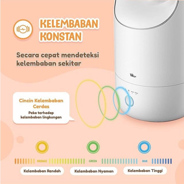 BEAR HUMIDIFIER 3 LITER / ALAT PENJAGA KELEMBAPAN UDARA DI RUANGAN