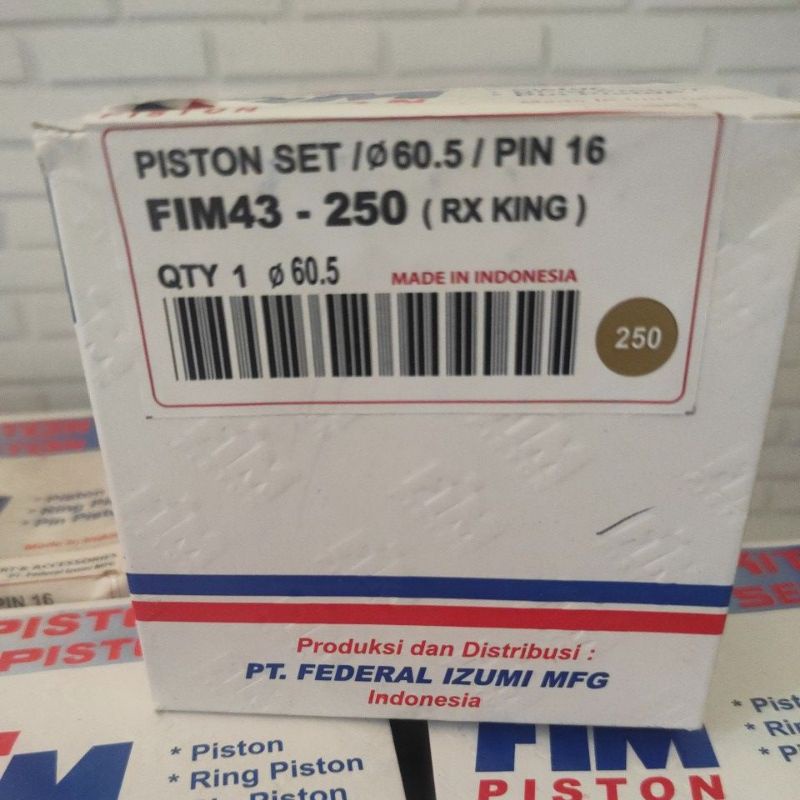Piston Kit FIM RXKing RX King FIM43 OS 50/75/100/125/150/175/200/250/300/400-os.250 (60.5)
