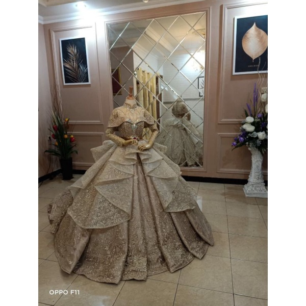 Gaun pengantin barbie termurah/wedding dress