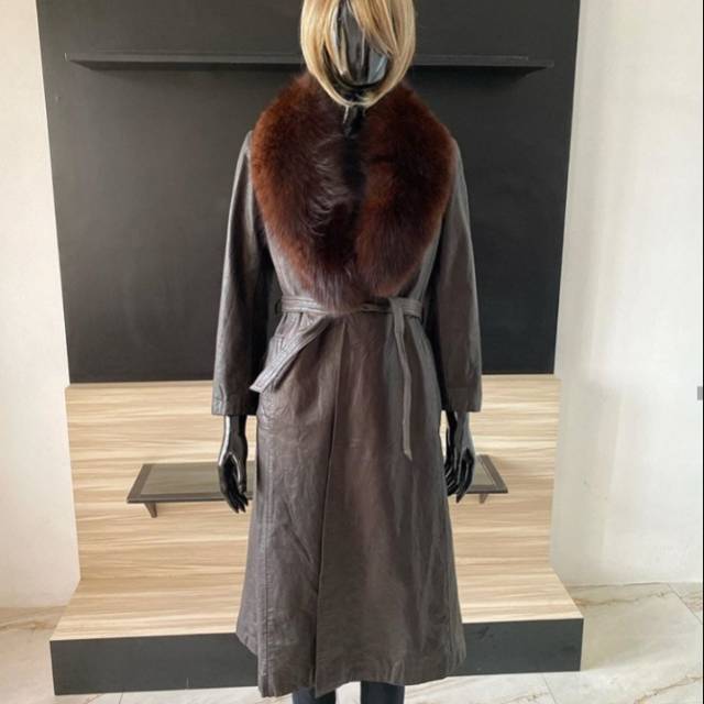 Long Winter Coat Kulit Domba Asli Berbulu