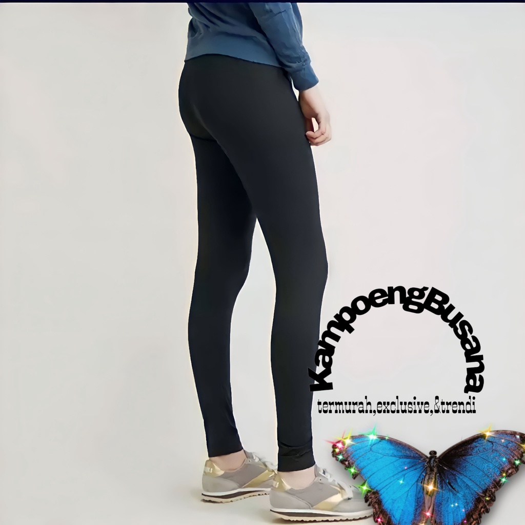 Legging Basic Wanita Dewasa Polos Bahan Spandek Rayon Premium