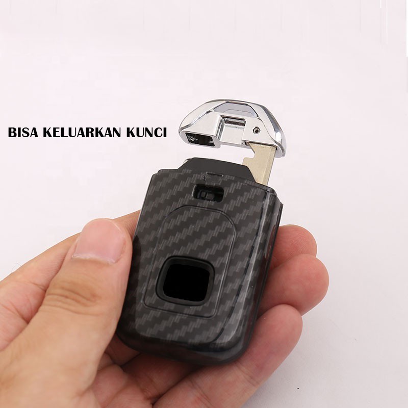 Cover Carbon Casing SmartKey Kunci Mobil All New Honda Jazz Civic Hrv City Hatchback CRV Turbo WRV