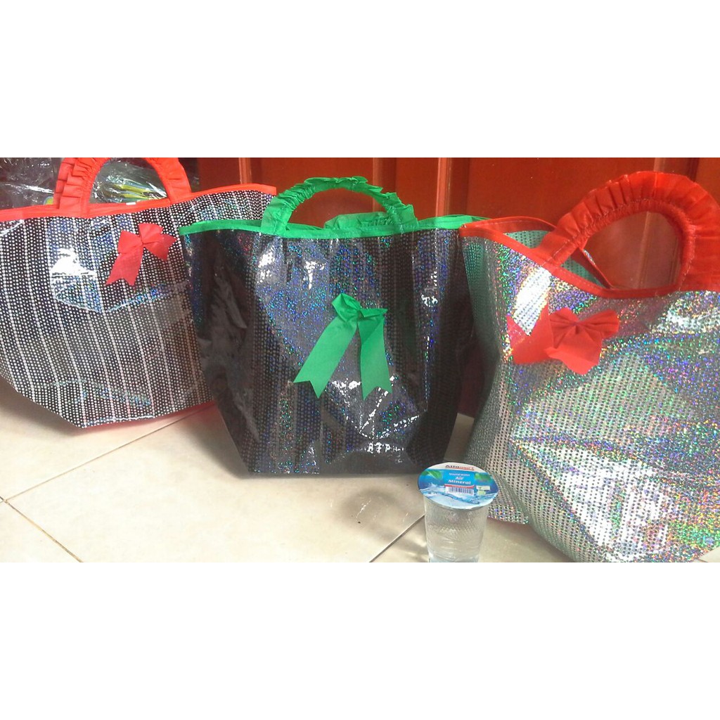 

TAS TENTENG RENDA BLING Spunbond Souvenir Goodie Bag Wedding Pernikahan