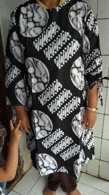 Dress Batik Tunik Shibori Lengan Serut 16-12