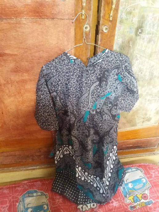 [cod] Batik Couple Keluarga Sania Ruffle Ori Ndoro Jowi Dnt Dimensi Abu