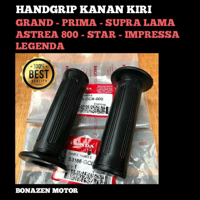 Handgrip Grand Prima Legenda Star Astrea 800 Supra Lama / Kanan Kiri Hanpat Hand Grip / Ori Honda