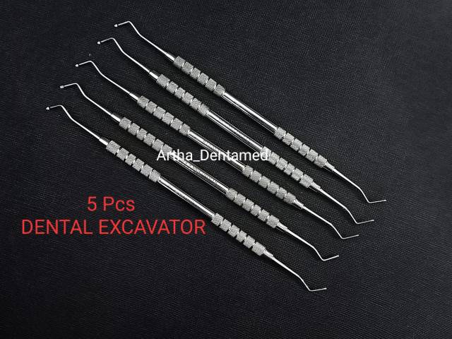 5 pcs Dental excavator