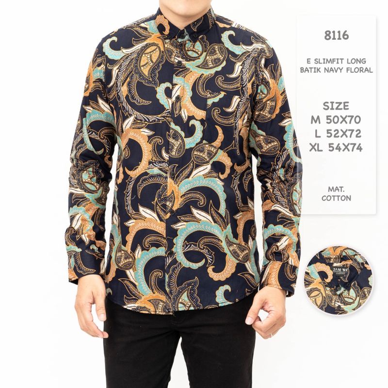 TOKO MURAH MEDAN KEMEJA BATIK PANJANG TERMURAH BAHAN KATUN